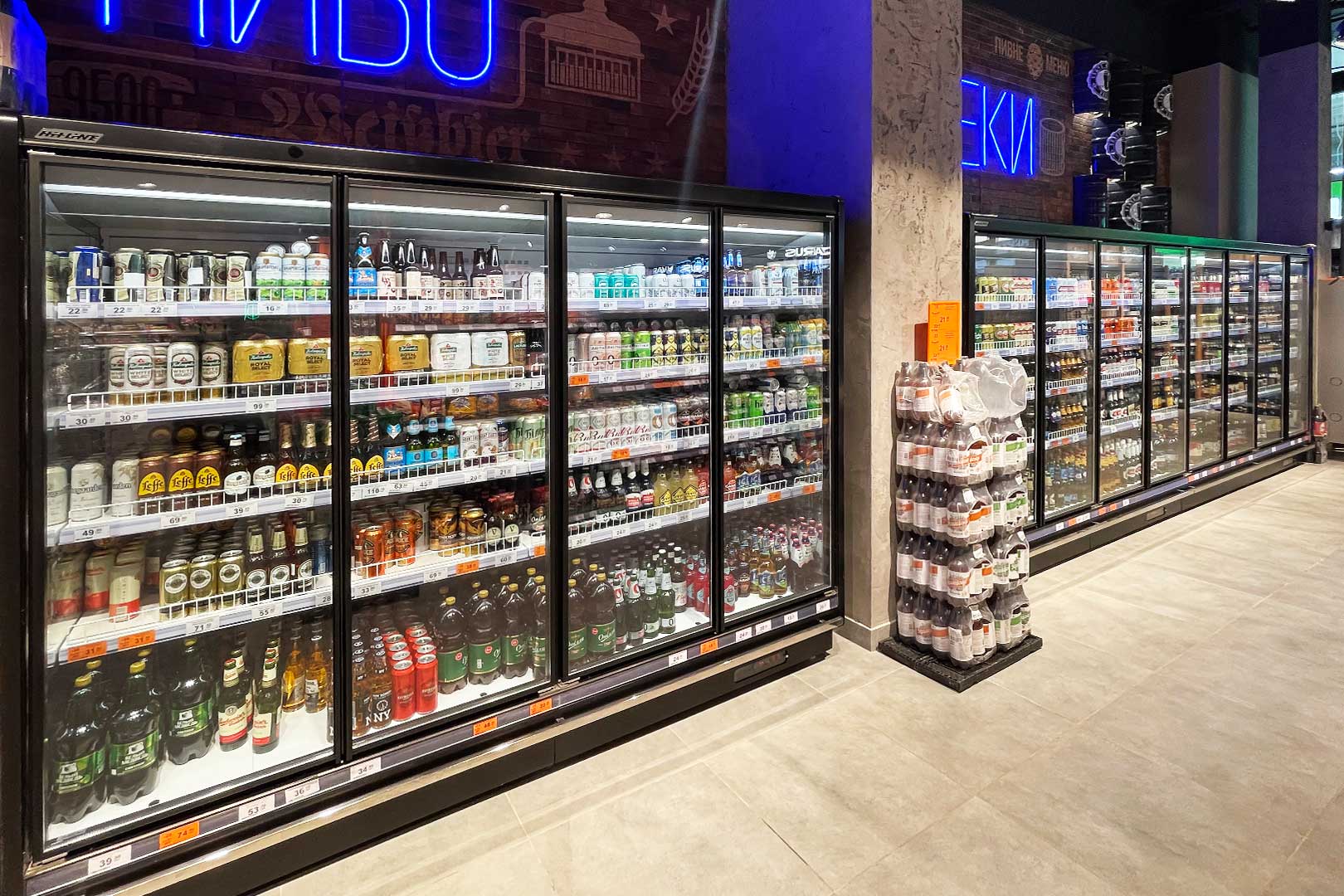Refrigerated multideck cabinets Louisiana MV 105 MT D, supermarket VARUS
