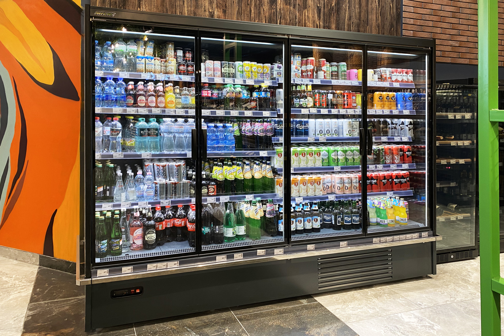 Refrigerated multideck cabinets Indiana medium AV 085 MT D, supermarket Epicentr