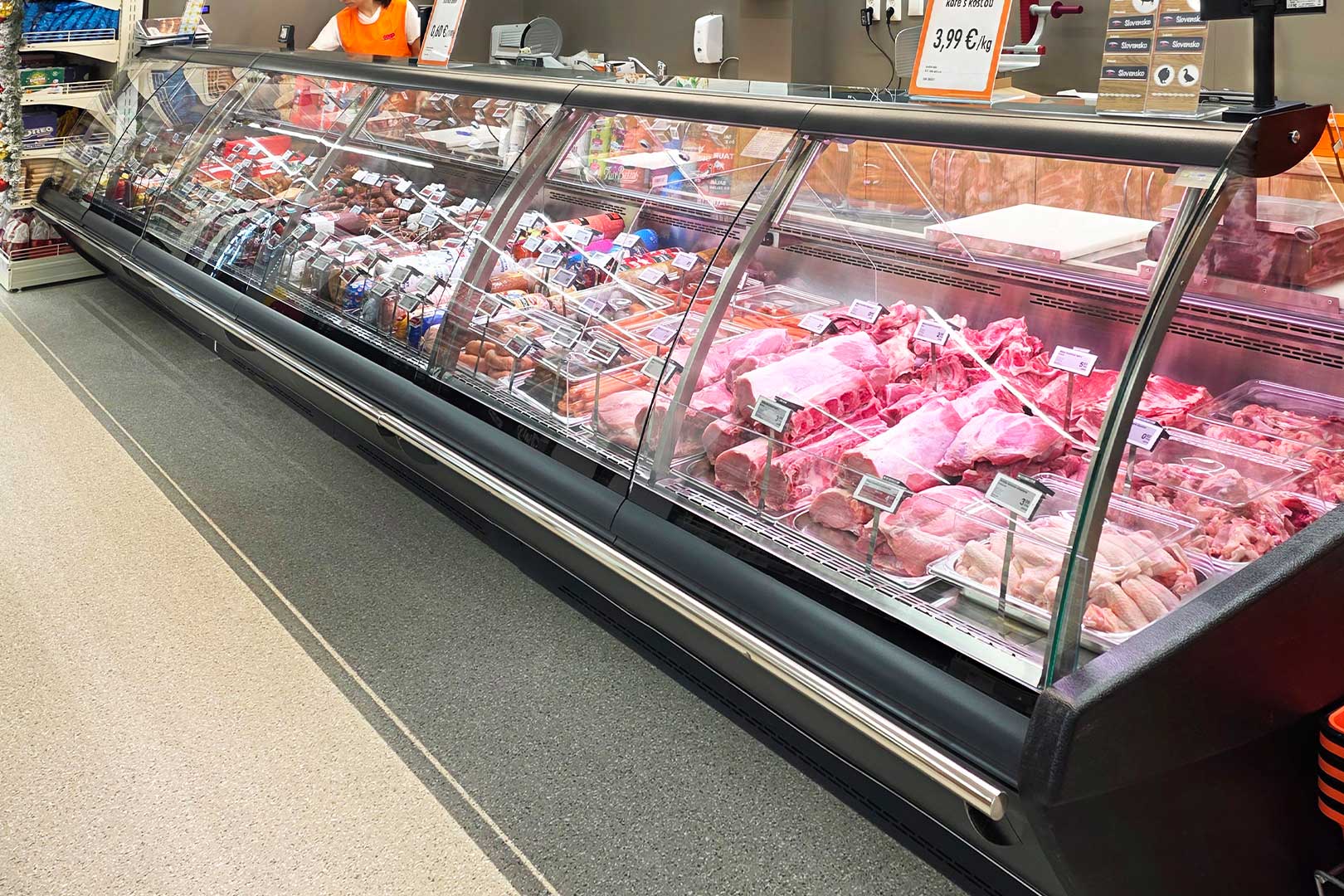 Refrigerated counters Symphony MG 120 deli PS 125-DBM, сonvenience store, Slovakia Refrigerated counters Symphony MG 120 deli PS 125-DBM, сonvenience store, Slovakia