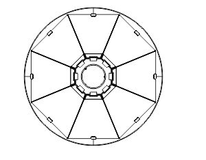 Нейтральна вітрина Virginia NI 122 bakery self 112