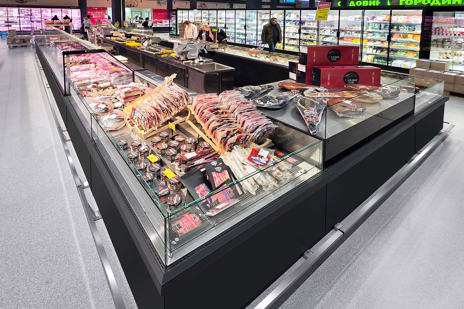 Холодильные витрины Missouri MC 120 deli self 086-DLM, Missouri MC 120 deli PS 130-DLM, нейтральный модуль Missouri NC 120 self 085, пристенные витрины Indiana 3 MV 090 MT D 220-DLM, гипермаркет Fozzy, Черновцы Холодильные витрины Missouri MC 120 deli self 086-DLM, Missouri MC 120 deli PS 130-DLM, нейтральный модуль Missouri NC 120 self 085, пристенные витрины Indiana 3 MV 090 MT D 220-DLM, гипермаркет Fozzy, Черновцы