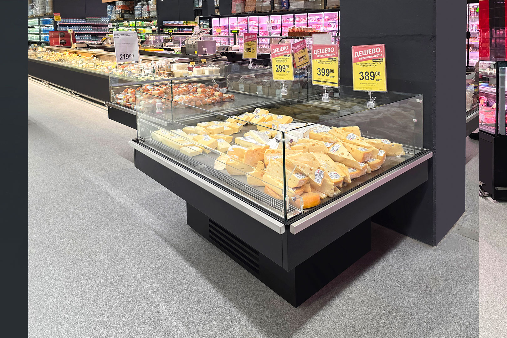 Промоциональные витрины Virginia AC 120 deli self 086-DLA, гипермаркет Fozzy, Черновцы Промоциональные витрины Virginia AC 120 deli self 086-DLA, гипермаркет Fozzy, Черновцы