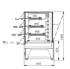 Кондитерські вітрини Dakota AC 084 patisserie OSP 150-DLA