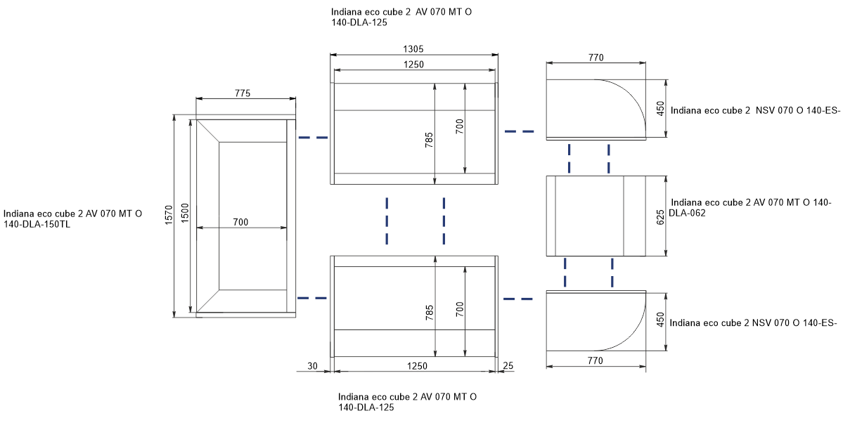 Indiana eco cube 2 ASV 070 MT O A Indiana eco cube 2 ASV 070 MT O A