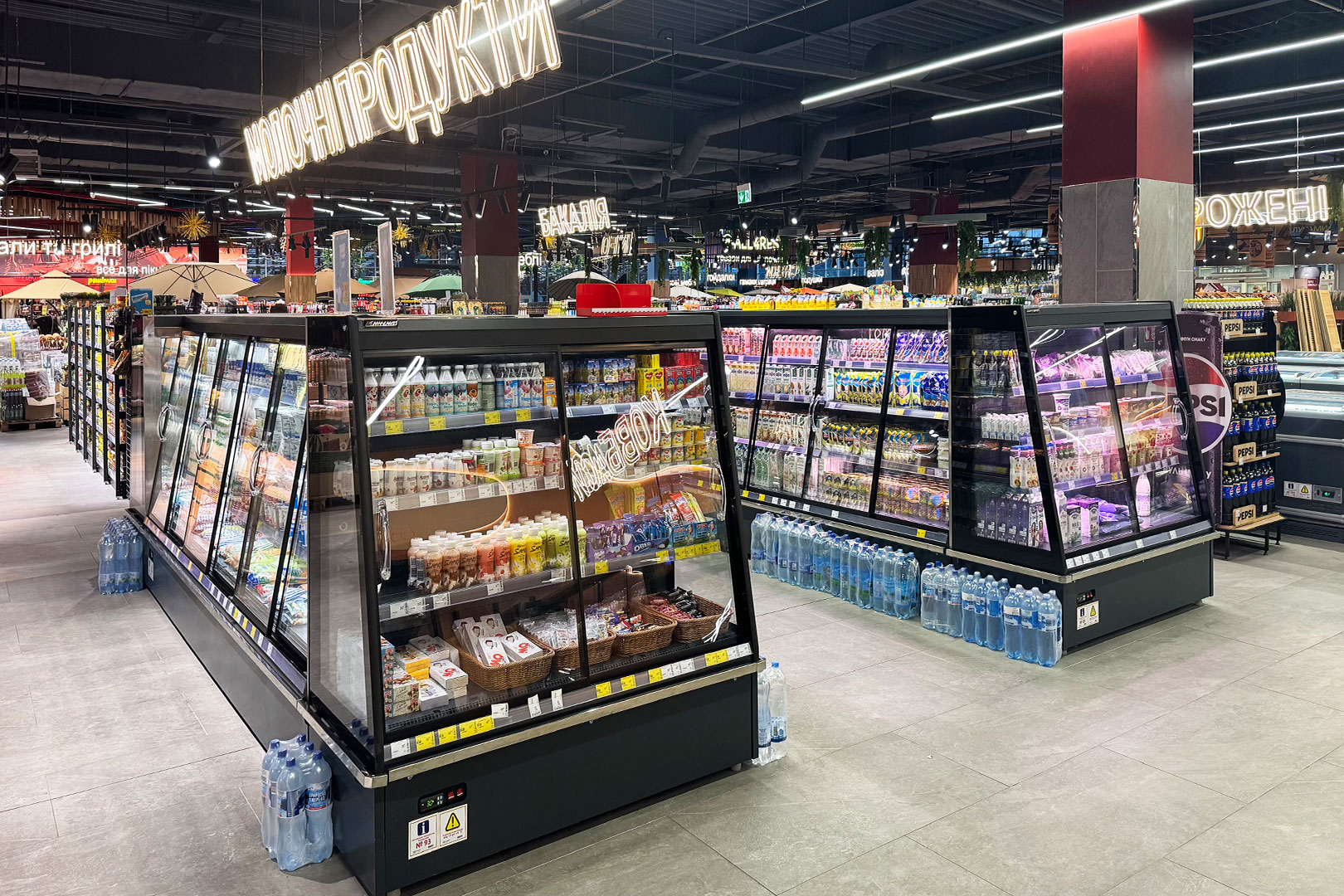 Semi-vertical cabinets Indiana eco ASV 070 MT D 160-DLM, Food Market supermarket, Vinnytsia Semi-vertical cabinets Indiana eco ASV 070 MT D 160-DLM, Food Market supermarket, Vinnytsia