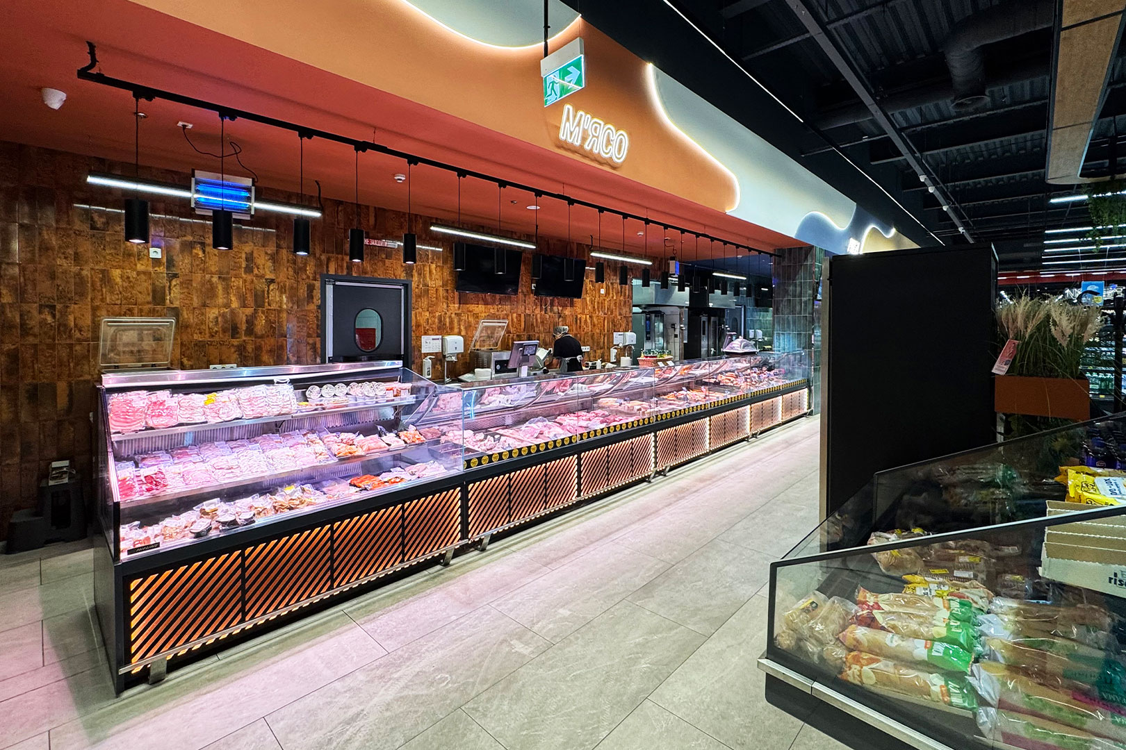 Refrigerated counters Missouri MC 120 cascade self 130-DLM, Missouri MC 120 deli OS 120-DBM, Food Market supermarket, Vinnytsia Refrigerated counters Missouri MC 120 cascade self 130-DLM, Missouri MC 120 deli OS 120-DBM, Food Market supermarket, Vinnytsia